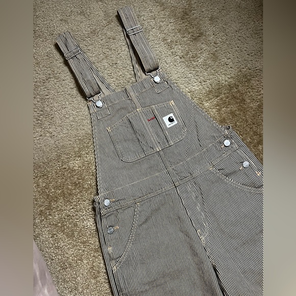 CARHARTT WIP BIB OVERALL STRAIGHT HICKORY - Picture 3 of 11
